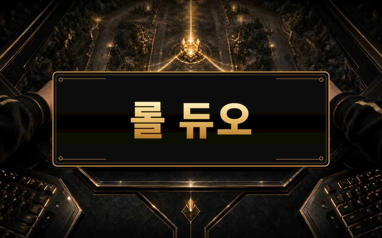 두 플레이어가 함께 목표를 향해 진행하는 롤 듀오 서비스 이미지
